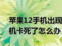 苹果12手机出现屏幕卡死关不了机（苹果手机卡死了怎么办）