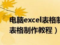 电脑excel表格制作教程工资条（电脑excel表格制作教程）