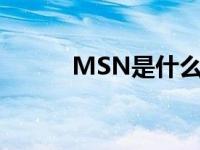 MSN是什么意思（msn是什么）
