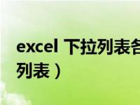 excel 下拉列表各省份对应动图（excel 下拉列表）