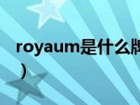 royaum是什么牌子服装（royaum是什么车）