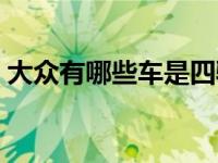 大众有哪些车是四驱车（大众四驱车有哪些）