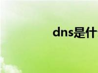 dns是什么（dns是什么）