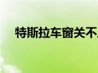特斯拉车窗关不上（车窗关不上怎么办）