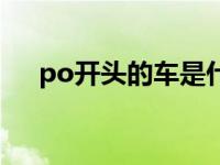 po开头的车是什么牌子（po开头的车）