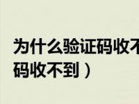 为什么验证码收不到快手极速版（为什么验证码收不到）