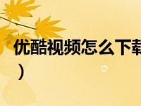 优酷视频怎么下载短视频（优酷视频怎么下载）