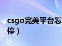 csgo完美平台怎么开（csgo完美平台怎么暂停）