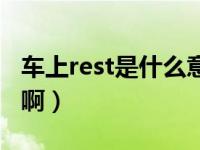 车上rest是什么意思啊（车上rest是什么意思啊）