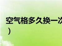 空气格多久换一次空调格（空气格多久换一次）