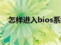 怎样进入bios系统（怎样进入bios系统）