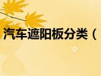 汽车遮阳板分类（目前有哪几种汽车遮阳板）