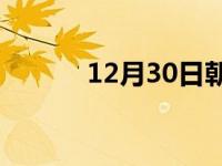 12月30日朝阳24小时天气预报