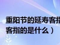 重阳节的延寿客指的是什么（重阳节中的延寿客指的是什么）