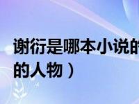 谢衍是哪本小说的人物（谢衍阿酒是哪本小说的人物）
